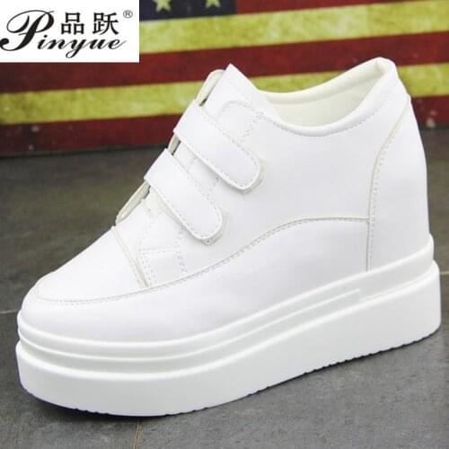 Woman Fashion White Hidden Wedge Shoes Platform Sneakers for Women Casual Shoes Woman Platform Footwear Zapatos Mujer