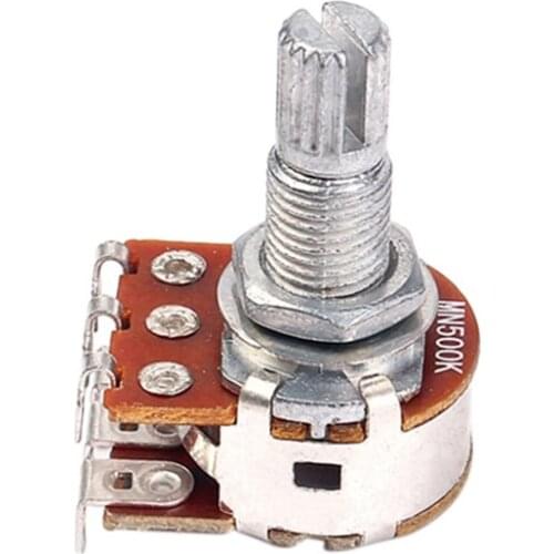 1Pc MN500K Dual Blend Balance Potentiometer(POT) Guitar Bass Volume Tone Control Switch