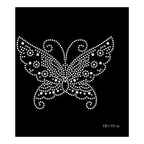 2pc/lot iron on design rhinestone appliques hot fix rhinestone transfer motifs rhinestones fix patches for bag shirt