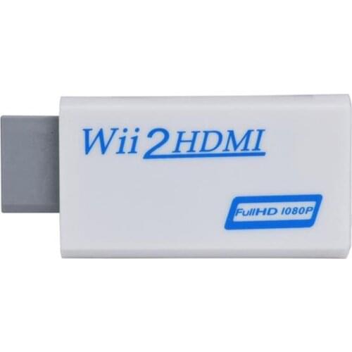 2019 New High Quality Full HD HDMI-compatible 1080P Converter Adapter With 3.5 mm Audio Output For Wii 2 White Dropshipping