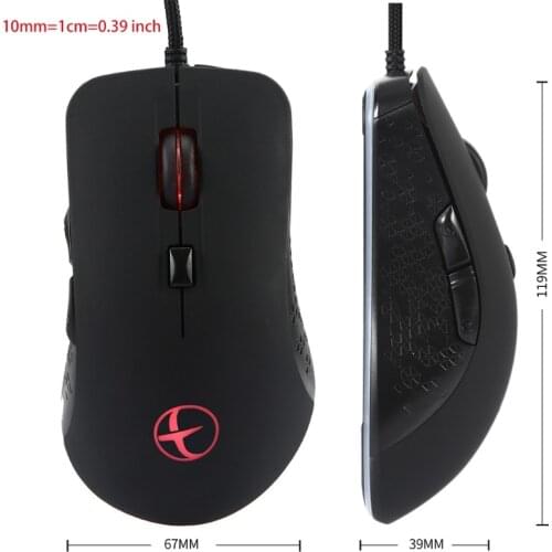 2400 DPI Heating Warmer Hands USB Wired Gaming Mouse for Notebook Computer PC W3JD