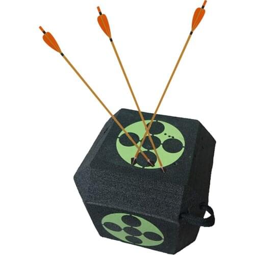 6-sided 3D Arrow Archery Target Cube Foam Target Large Dice with Polyfusion Technology