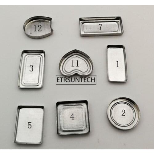 Aluminum Pans Cosmetic Powdery Pressed Pan Eyeshadow Lip Balm Packing Pallet Round Pans F1315