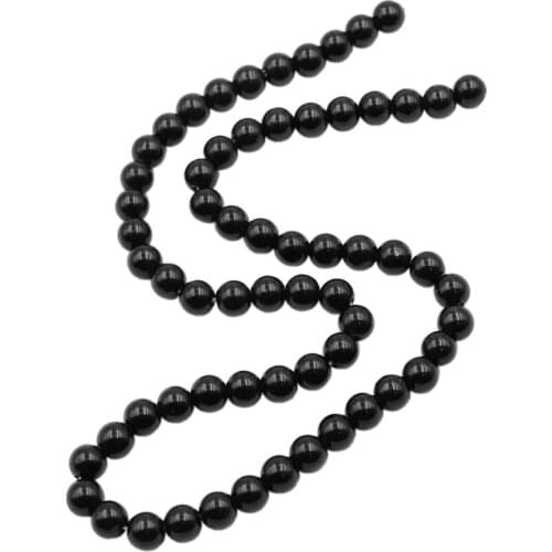 Jewelry Making Black Stone Loose Beads 6mm Natural Jades Round Spacer Crystal Jaspers DIY Necklace Bracelet Finding Craft 15"B22