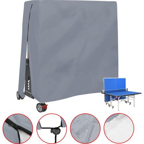 Outdoor Foldable Ping Pong Table Cover Green Waterproof Anti-Dust Adjustable Ping Pong Table Useful Protector Household