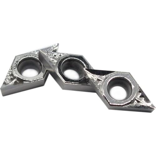 DCGT070202 AK H01 10pcs Aluminum cutter blade Insert Cutting Tool turning tool CNC Tools AL +TIN Alloy wood