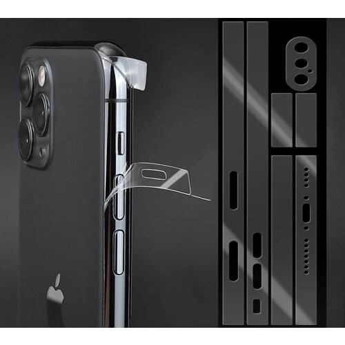 For iphone12/12Pro Max Mobile Phone Side Film Ultra-Thin TPU Hydrogel Rim Film For iphone8 SE Xs Transparent Protective Film