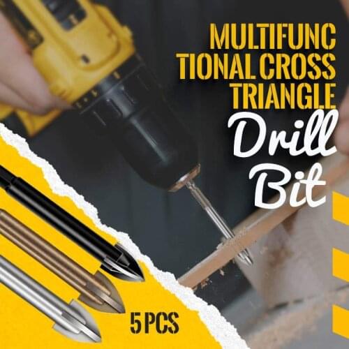 Efficient Universal Drilling Tool Multifunctional Cross Alloy Drill Bit Ceramic Brick Wall Hole Opening Power Tools Accessories
