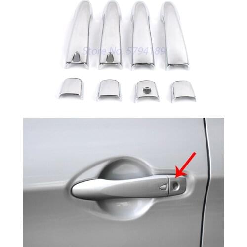 For Nissan Qashqai J11 2014-2020 Chrome Door Handle Cover Bowl Cup Cap Trim Car Accessories