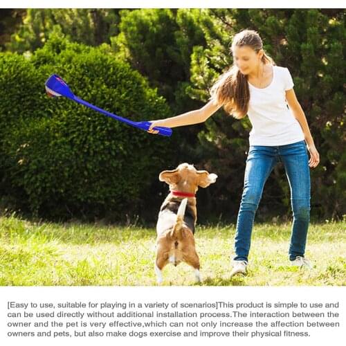 Pet Dogs Toys Throwing Rod Interactive Dog Ball Toys Outdoor Toss Ball Toy Dog Training Accessories