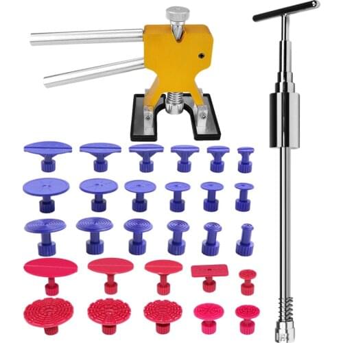 Tools Dent Removal Paintless Dent Repair Tools Dent Puller Tabs Slide Hammer Dent Lifter Hand Tool Set Tool kit
