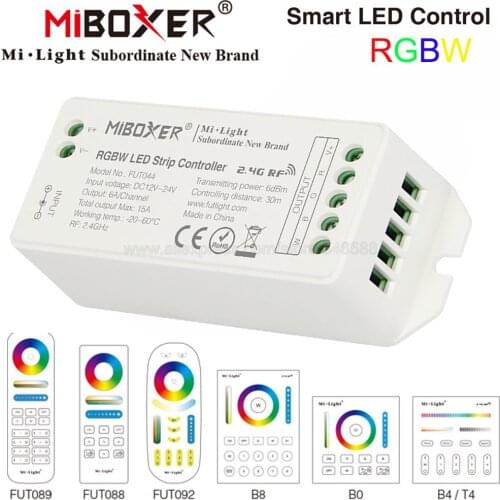 Mi.light FUT044 RGBW LED Strip Controller DC12V 24V 6A/CH Max 15A WiFi Compatible work with RGBW RGBWW LED Strips