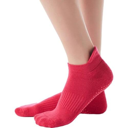 KoKossi Heel Terry Yoga Socks Anti-slip PVC Skin-friendly Soft Breathable Shockproof Harmless Non-pilling Indoor Fitness Socks