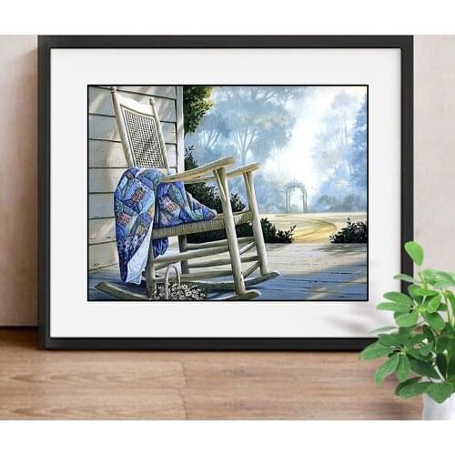 Cartoon Mosaic Full Drill Resin 5D DIY Diamond Painting Rocking chair Diamond Embroidery Cartoon Decoration Home