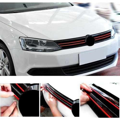 5Pcs Car Front Grille Anti-scratch Stickers Decals Accessories For VW GTI Golf 5 7 Polo GTD CC GOLF Golf 6 MK6 Scirocco Passat