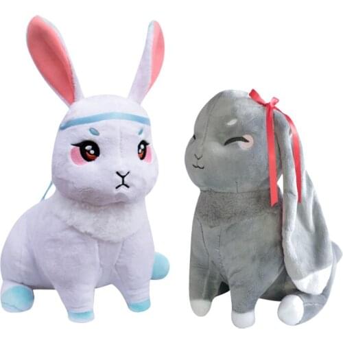 Plush Doll The Founder of Diabolism Wei Wuxian LanWangji Pet Rabbit Plush Toy Cosplay Anime Around