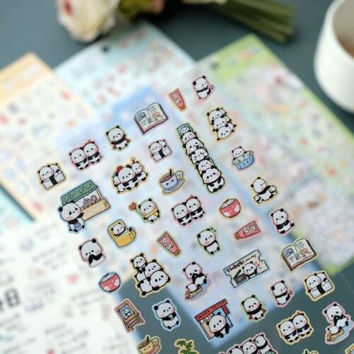 Cute Lutra Otter Shiba Inu Cat Decorative Stickers Scrapbooking Stick Label Diary Stationery Album Stickers