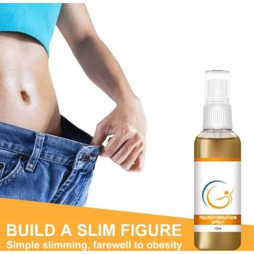 10ml/30ml Body Slim Spray Figure Building Weight Reducing Portable Fat Burning Skin Spray for Unisex