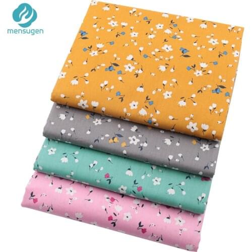 Fabric by Meters Floral Cotton Fabric for Sewing Baby Dresses Cushions Pillow Cover Bed Sheet Curtains DIY Sewing Fabrics