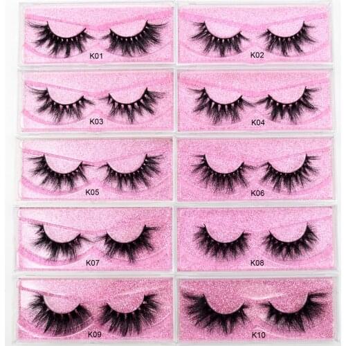 Visofree 5D Mink Eyelashes Handmade Full Strip Lashes Cruelty Free Mink Lashes Luxury Makeup Dramatic 3d mink lashes cilios K01