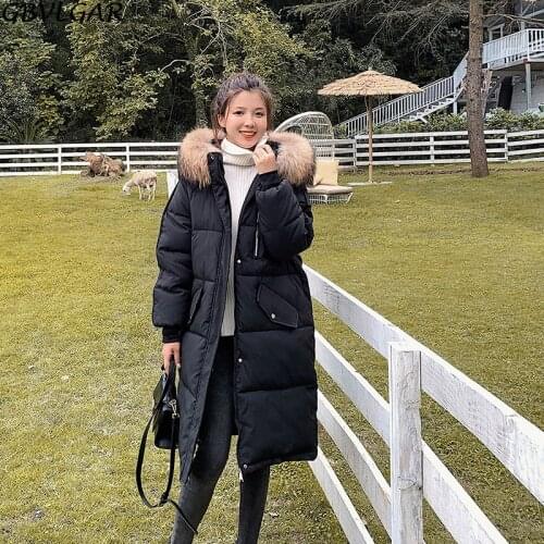 2020 Korean New Winter Cotton Coat Women Warm Thicken Jacket Coat Womens Hooded Cotton-padded Overcoat Woman Long Winter Jackets