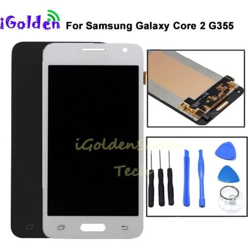 For Samsung Galaxy Core 2 G355 G355H G3558 G355M Duos LCD Display Panel Monitor Module + Touch Screen Digitizer Sensor Glass