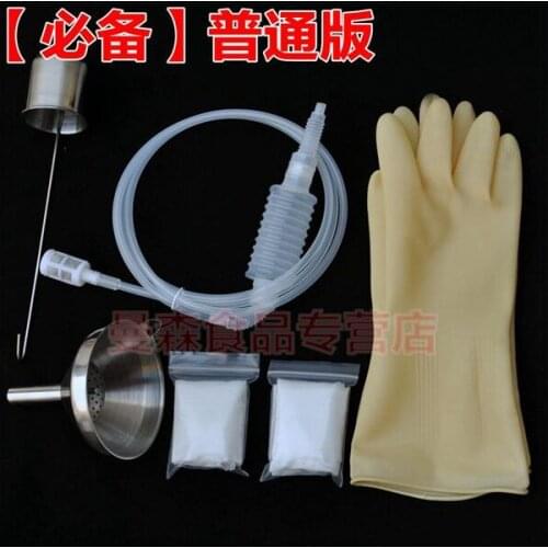 2015 Rushed Sale Light >5 Eco-friendly Bar Homebrew Filter Set Wine Making Tools Siphon Grapes Funnel Bags Home Brew Hob0006