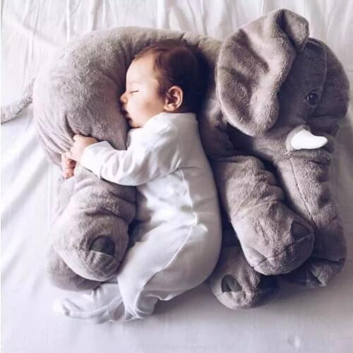 60*45*28CM Baby Pillow Elephant Baby Sleep Pillow Children Cushion Pillow Baby Bed Pillows Decoration Kids Doll Baby Seat Plush