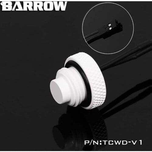 Barrow TCWD-V1 TCWDL-V1,10K Thermometric,Stop Fitting,Standard/Extended,Black/Silver/White/Gold G1/4",water cooler gadget