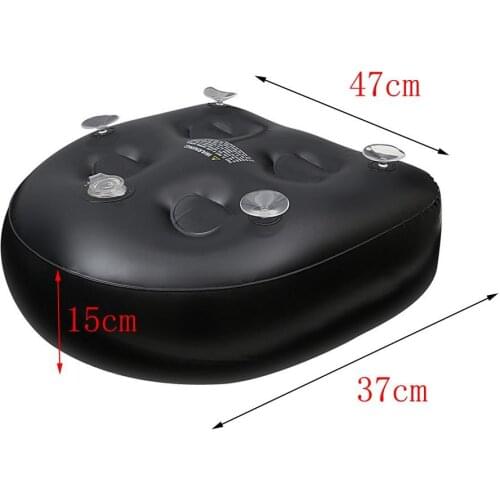 Black PVC Spa Booster Seat Soft Water/Air Inflatable Hot Tub Cushion Pad