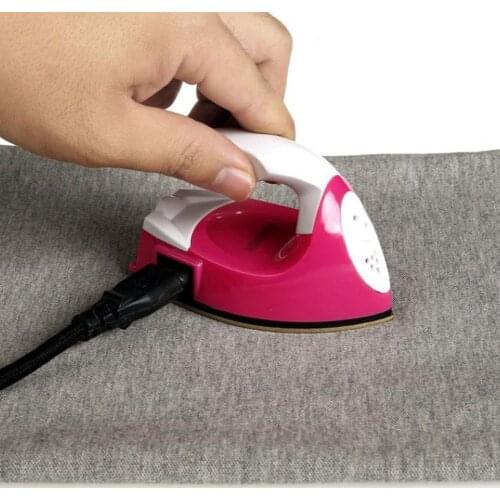 Mini Electric Iron Portable Travel Craft Clothing Sewing Pad Electric Protection Household Cover Iron Supplies L4G6