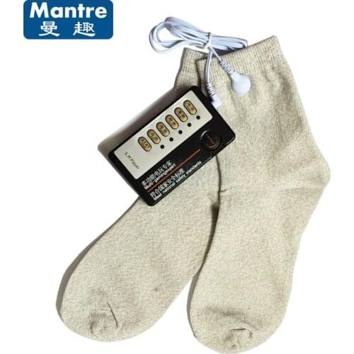 Teaser Silver Conductive Fiber Electro Shock Body Massager Pussy Clitoris Stimulate Sock E-Stimulation Sex Toys For Men Woman