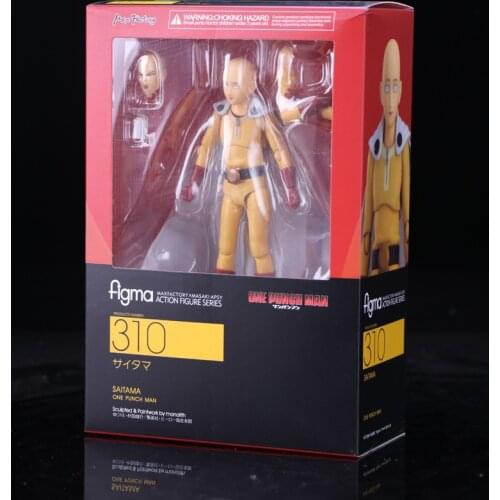 Figma 310 One Punch Man Figure Anime Saitama PVC Action Figure Collectible Model Toys