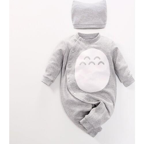 Anime Newborn Baby Boy Clothing Organic Cotton Overalls Children New Born Girl Clothes Romper Infant Jumpsuit Totoro Costume