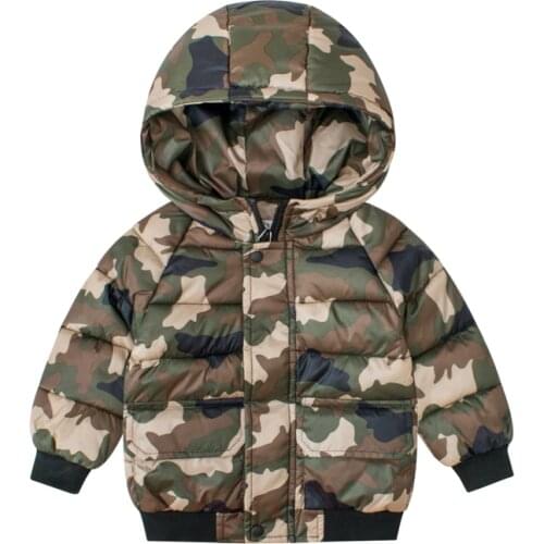 Camouflage Baby Girls Jacket Kids Boys Toddler Coats Hoodie Autumn Clothes Infant Clothing Childrens Jackets for 2-8 Years