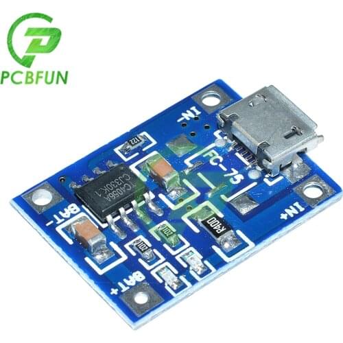 MICRO USB 1A Lithium Battery Charging Power Module TP4056 Precise 18650 Lithium Batteries 4.5V-5.5V