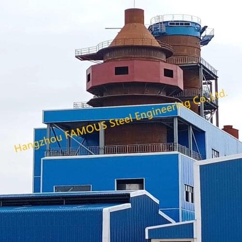 Multi Storey Structural Steel Powder Plant Building Box Column Frameworks With Insulated Panels China Fabricator