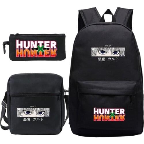 Fashion Backpack HUNTER X HUNTER Printed Backpacks Laptop Shoulder Bags Teen School Bag Mochilas Student Back To School Backbag