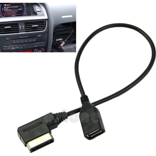 Music Interface AMI MMI AUX to USB Adapter Cable Flash Drive for Audi Car Audio T21E