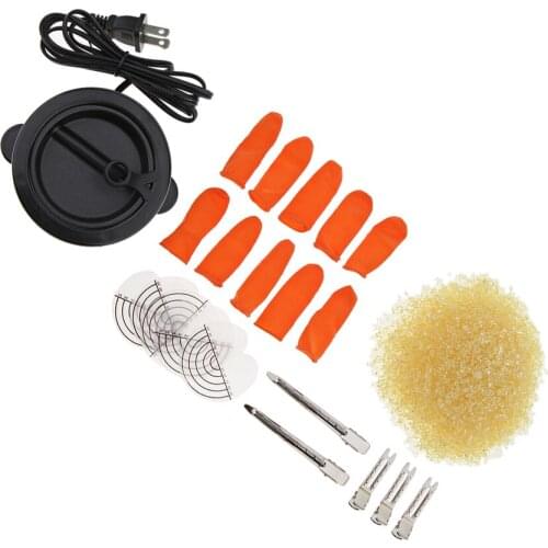 Fusion Melt Hot Pot Keratin Glue Melting Pot for Hair Extensions with Rebond Granules Beads Kit