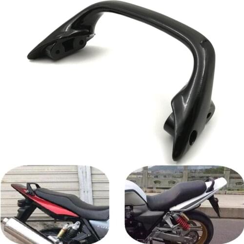 Motorcycle Rear Passenger Hand Grip Arm Rail Grab Armrest Handrail Handgrip Plastic Black For Honda CB1300 CB 1300