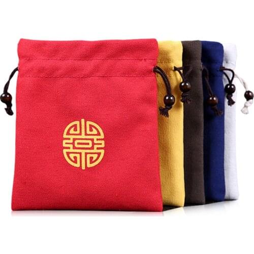 High-Quality Cloth Bag Drawstring Closure, Hand String Bag Jewelry Bag jewelry Bag Flannel Canvas, Jewelry Storage Bag