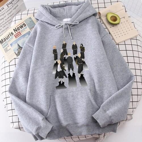 Hoody Tokyo Revengers Anime Mens Hoodie Street Fashion Brand Mens Pullover Warm Harajuku Men Casual Sweatshirt Long Sleeve