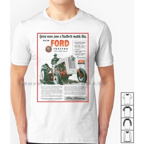 Tractor Golden Jubilee Advert T Shirt 100% Cotton Zetor Us Usa United States Usa Fendt Valtra John Laverda Agriculture Tractors