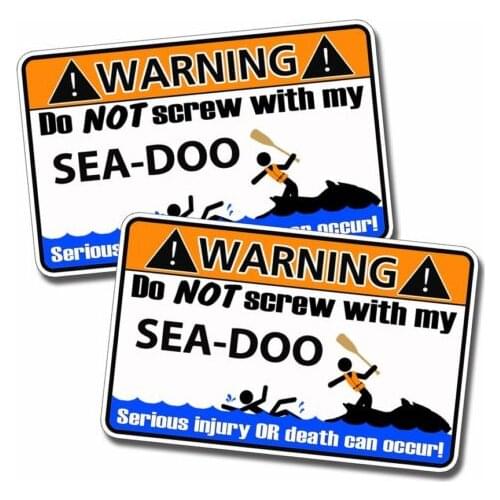 Funny Sea Warning Sticker Decal XP GTX RXP RXT GTI GTS Spark GTR RXT-X RXP-X
