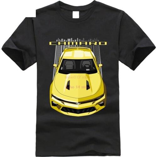 Camaro Ss 6th Gen - Yellow t-shirt Printed t-shirt Crew Neck Short Sleeve Casual t-shirt