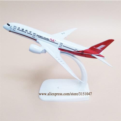 16cm Air China ShangHai Airlines Boeing 787 B787 Airways Alloy Metal Airplane Model Plane Diecast Aircraft
