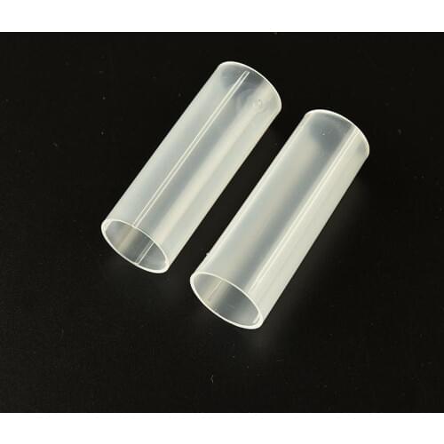2 Pcs Plastic 18650 Battery Tube For Flashlight Torch Lamp Light White 6 cm Battery Holder Storage Box