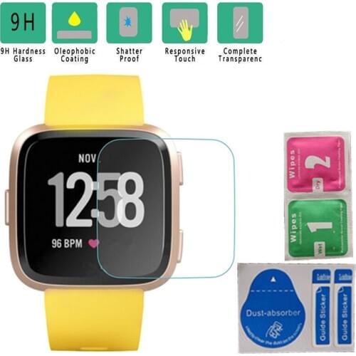 2PCS Tempered Glass For Fitbit Versa Screen Protector Ultra Thin 9H Anti-Scratch Protective Glass Film For Fitbit Versa