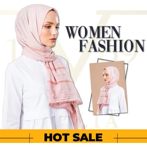 2020 Hot Sale Women 75x200 cm Powder Cotton Shawl Silky Scarf Muslim Hijab Wrap Female Neck Warm Headband Face Mask Lady